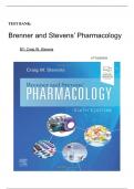Test Bank for Brenner and Stevens&rsquo; Pharmacology 6th Edition BY Craig Stevens&lpar; latest Edition 2024&rpar;