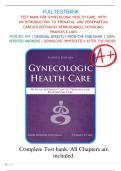 Test Bank For Gynecologic Health Care&colon; With an Introduction to Prenatal and Postpartum Care 4th Edition by Kerri Durnell Schuiling&comma; Frances Likis &lpar;All Chapters 1-35 Complete with Answers&rpar;