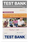 Test Bank for Ebersole and Hess Gerontological Nursing and Healthy Aging 5th Edition by Theris A. Touhy, Kathleen F Jett  ISBN:9780323401678 | All Chapters 1-28 | Full Complete