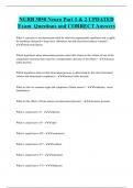 Nurb 3050 Bundled Exam Questions Package with Correct Answers