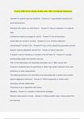 Praxis 5383 Exam Study Guide with 100&percnt; Complete Solutions