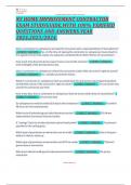 NY HOME IMPROVEMENT CONTRACTOR EXAM STUDYGUIDE&period;WITH 100&percnt; VERIFIED QUESTIONS AND ANSWERS&period;YEAR 2024&period;2023&sol;2024&period;