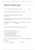 Biod 171 module 1 exam Complete Questions And Correct Answers.