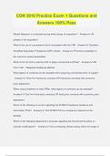 CON 3910 Practice Exam 1 Questions and Answers 100&percnt; Pass