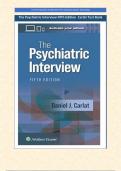 The Psychiatric Interview Fifth Edition Carlat Test Bank