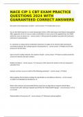 NACE CIP 1 CBT EXAM PRACTICE QUESTIONS 2024 WITH GUARANTEED CORRECT ANSWERS