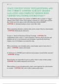 CPACE CONTENT STUDY TEST&vert;&vert; QUESTIONS AND  100&percnt; CORRECT ANSWERS ALREADY GRADED  A&plus;&vert;&vert; LATEST AND COMPLETE VERSION WITH  VERIFIED SOLUTIONS&vert;&vert; ASSURED PASS&excl;&excl;&excl;