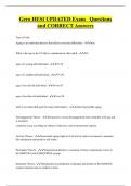 Gero hesi Bundled Exam Questions Package with Correct Answers