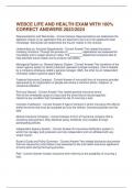 WEBCE LIFE AND HEALTH EXAM WITH 100&percnt;  CORRECT ANSWERS 2023&sol;2024