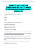 ACAMS LATEST PRACTICE  QUESTIONS WITH 100% CORRECT  DETAILED ANSWERS 2024. ALREDY  GRADED A+