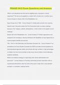 PRAXIS 5412 Exam Questions and Answers