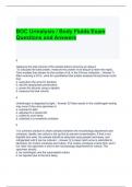 BOC Urinalysis - Body Fluids Exam Questions and Answers (Graded A)