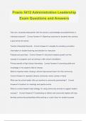 Praxis 5412 Administration Leadership Exam Questions and Answers