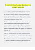 Praxis 5412 Exam Practice Questions and Answers 100&percnt; Pass