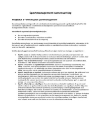 Samenvatting Sportmanagement hoofdstuk 1-11