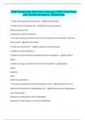 2008 Citizenship Test from uscis&period;gov 2024 Final Exam with Verified Answers &vert; Distinction