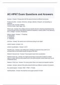 AC-HPAT Exam Questions and Answers 2024