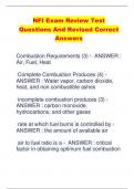 NFI Exam Review Test  Questions And Revised Correct  Answers