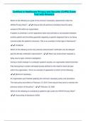 Certified in Healthcare Privacy and Security &lpar;CHPS&rpar; Exam Test with Answers