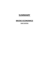 Micro economics Institutions and Welfare, Ch 1-9 except Ch5, Microeconomics