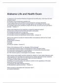Alabama Life and Health Exam with complete solutions