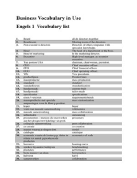 Business vocabulary in use Engels woordenlijst