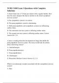 NURS 3100 Exam 3 Questions with Complete Solutions