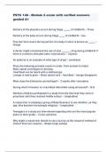 PSYC 140 - Module 2 exam with verified answers graded A&plus; 