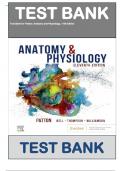 Test Bank For Anatomy and Physiology, 11th Edition (Patton, 2023), Chapter 1-48 , 9780323775717 , All Chapters with Answers and Rationals