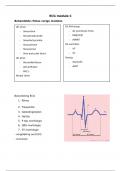 Samenvatting leerdoelen ECG Module C (circulatie blok) anesthesiemedewerker