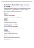 Stott Pilates Exam&vert;53 Correct Answers graded A