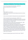 Healthcare Statistics Final Exam Study Tips