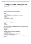 jcahpo study set, coa study guide card updated 100% Accurate