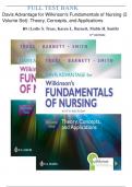 TEST BANK -Davis Advantage for Wilkinson's Fundamentals of Nursing (2 Volume Set): Theory, Concepts, and Applications Fifth Edition (  Leslie S. Treas ,2024) Latest Edition With Answer Key
