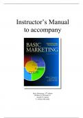 Buy Official© Solutions Manual for Basic Marketing A Strategic Marketing Planning Approach, Perreault,19e