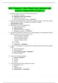 BOC Urinalysis - Body Fluids Exam Questions and Answers Updated 2024 