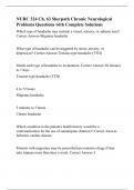 NURC 324 Ch. 63 Sherpath Chronic Neurological Problems Questions with Complete Solutions