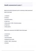Health assessment exam 1 QUESTIONS & ANSWERS 2024 ( A+ GRADED 100% VERIFIED)