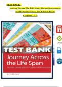Elaine Polan and Daphne Taylor, Journey Across The Life Span: Human Development and Health Promotion, 6th Edition TEST BANK, All Chapters 1 - 14, Complete Newest Version