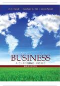 TEST BANK FOR Instructor Manual For Business A Changing World 8CE O. C. Ferrell, Geoffrey A. Hirt, Linda Ferrell, Suzanne Chapter(1-14)