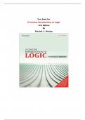 A Concise Introduction to Logic Test Bank  11th edition by Patrick J. Hurley (All chapters complete, Question and Answers)