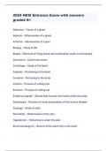 2024 HESI Entrance Exam with answers graded A&plus;    
