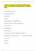 YVR D A TEST EXAM LATEST QUESTIONS WITH  REAL AND VERIFIED ANSWERS &lpar;2024&rpar; ASSURED A&plus;  PASS&period;