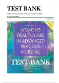 Test Bank for Women's Health Care in Advanced Practice Nursing&comma; Second Edition by Ivy M&period; Alexander ISBN 9780826190017 &vert; Complete Guide A&plus;
