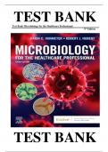 Test Bank Microbiology for the Healthcare Professional, 3rd Edition By Karin C. VanMeter & Robert J. Hubert, ISBN: 9780323757041 |COMPLETE TEST BANK| Guide A+