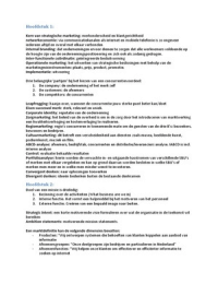 Samenvatting Strategische Marketingplanning