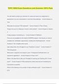 TEPC 5000 Exam Questions and Answers 100&percnt; Pass