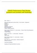   CPACE Performance Task Review questions and answers well illustrated&period;