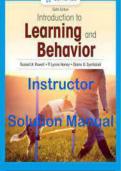 TEST BANK FOR INTRODUCTION TO LEARNING AND BEHAVIOR 6TH EDITION BY RUSSELL A. POWELL 