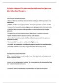 Solution Manual For Accounting Information Systems&comma;  Question And Answers